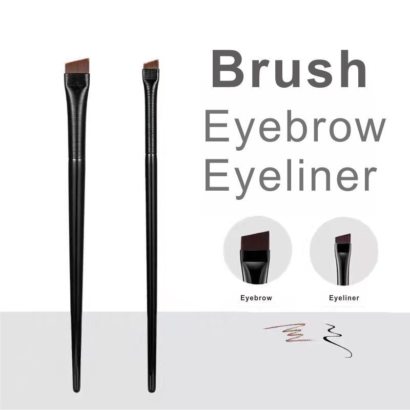 Kuas Panjang Pipih Super Tipis untuk Eyeliner Eyebrow Concealer Thin Brush