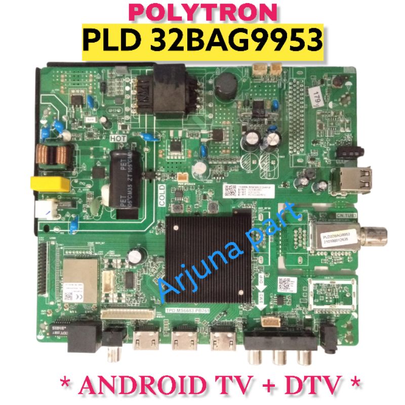 MAINBOARD TV POLYTRON PLD32BAG9953 / MB TV POLYTRON PLD32BAG9953 / MESIN TV POLYTRON PLD32BAG9953 / 