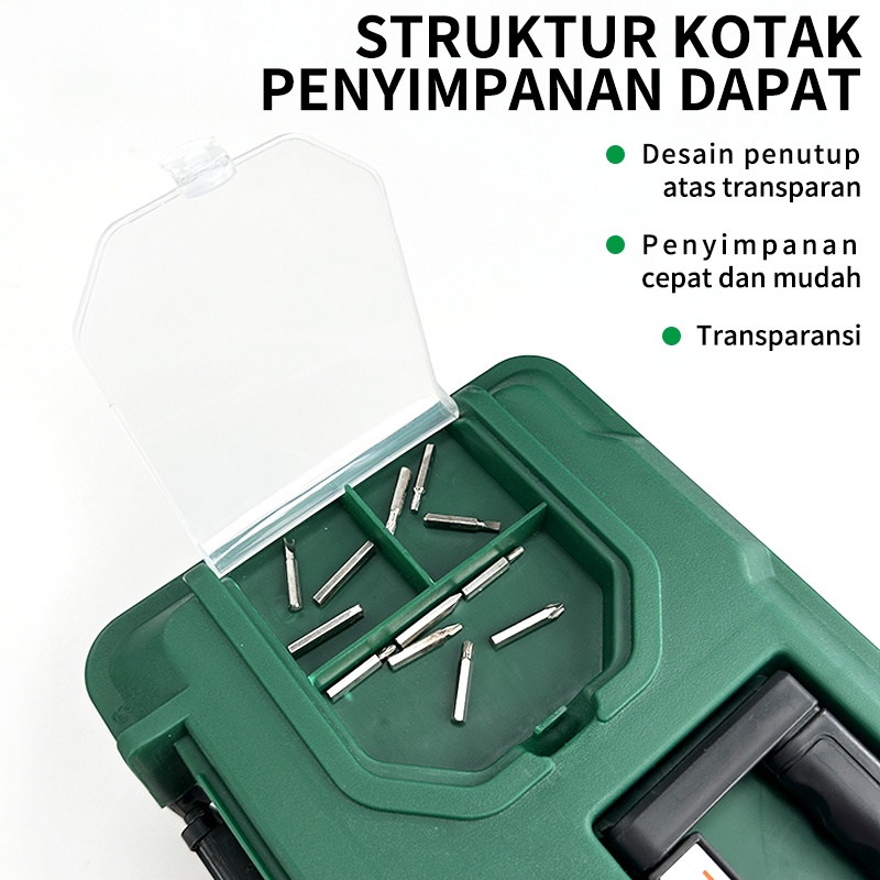 ISKU Tool box besar plastik 14 15 17 18 19 20 inch toolbox kotak perkakas besi tahan karat/kotak tempat alat bengkel/box alat perkakas tool box stainlees