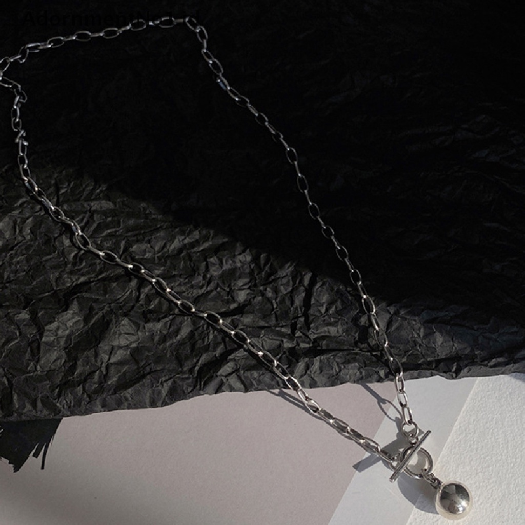 [AdornmentNo1] Kuba Rantai Kalung Wanita Mode Baru Toggle Clasp Stainless Steel Chain Necklace Untuk Wanita Perhiasan Hadiah [ID]