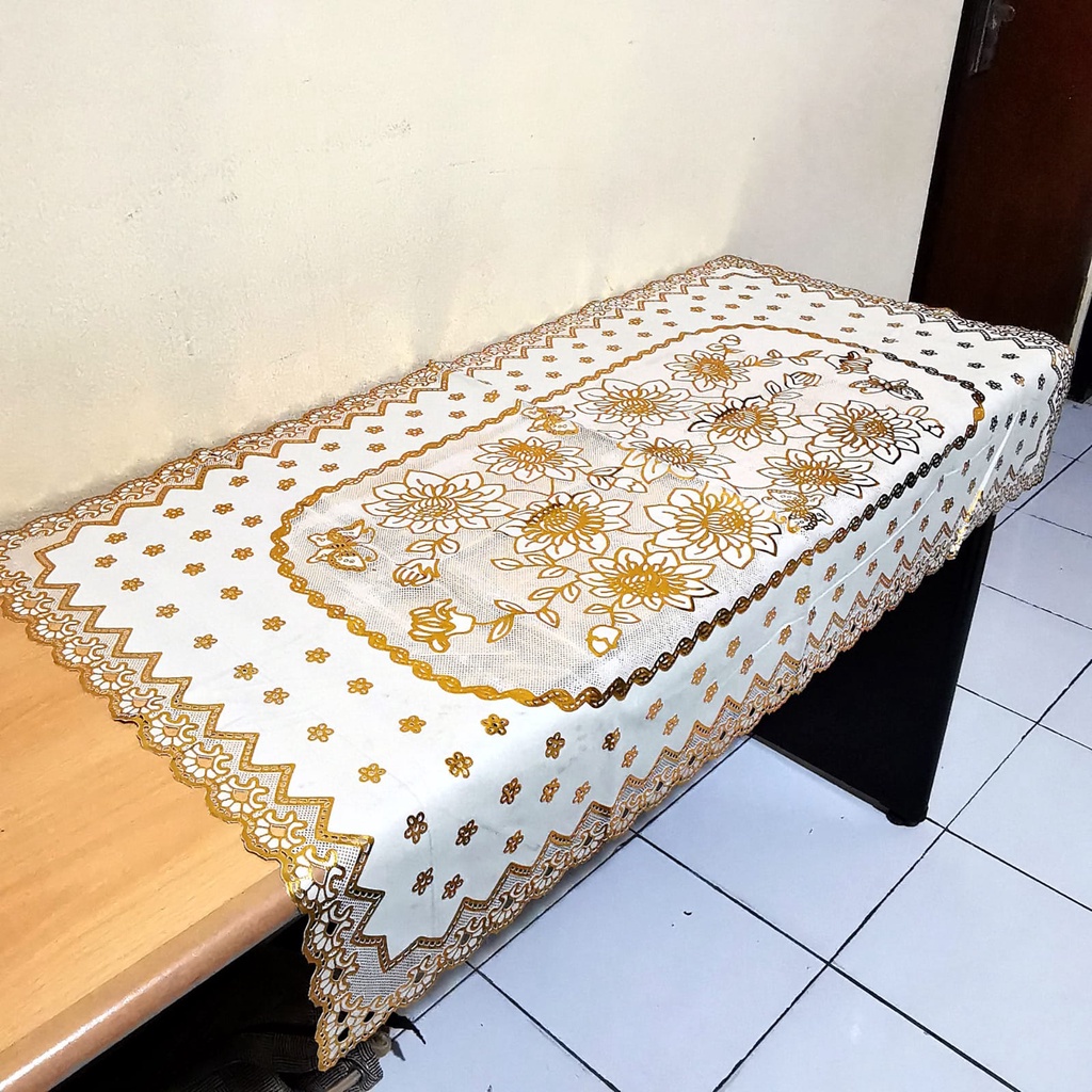 KUP - COD MURAH TAPLAK MEJA TAMU D3 PERSEGI PANJANG  ANTI AIR 60 X 100 CM D3