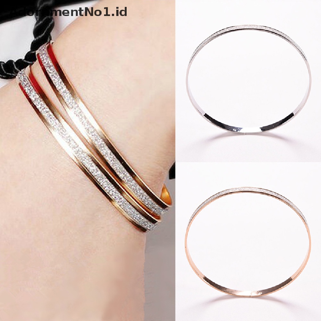 [AdornmentNo1] Wanita Fashion Bangle Wristband Gelang Cuff Bling Lady Hadiah Gelang Bangles [ID]