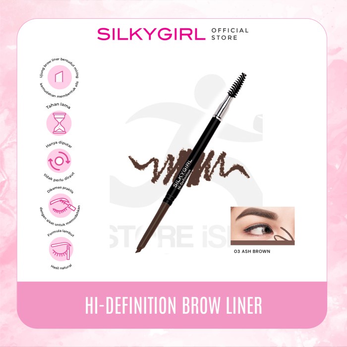 SILKYGIRL Hi Defenition Brow Liner 03 Ash Brown
