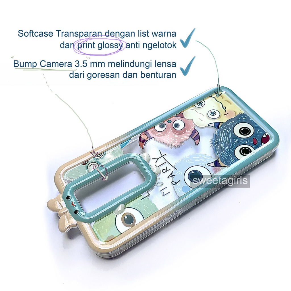 Softcase Transparan Bumper Candy untuk Oppo A5 (2020) / Oppo A9 (2020) ( Sama Bentuk dan ukuran ) - Sweetacase.id - Casing Lucu - Kesing Cewek - Casing Lembut - Case Bening - Lucu - Gemoy
