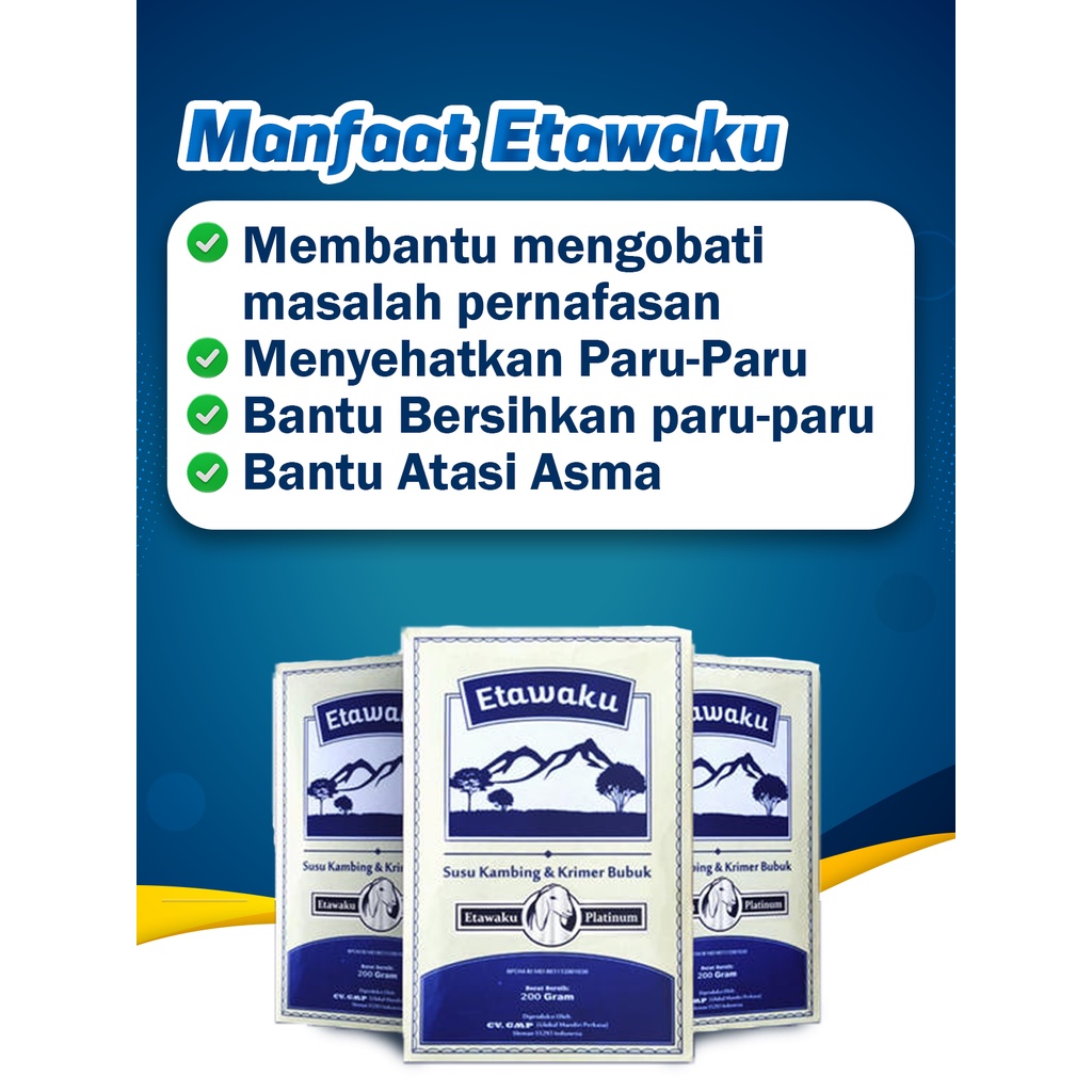 Etawaku Platinum  - Susu Kambing Etawa &amp; Krimer Nabati Isi 200g Happyherbalstore