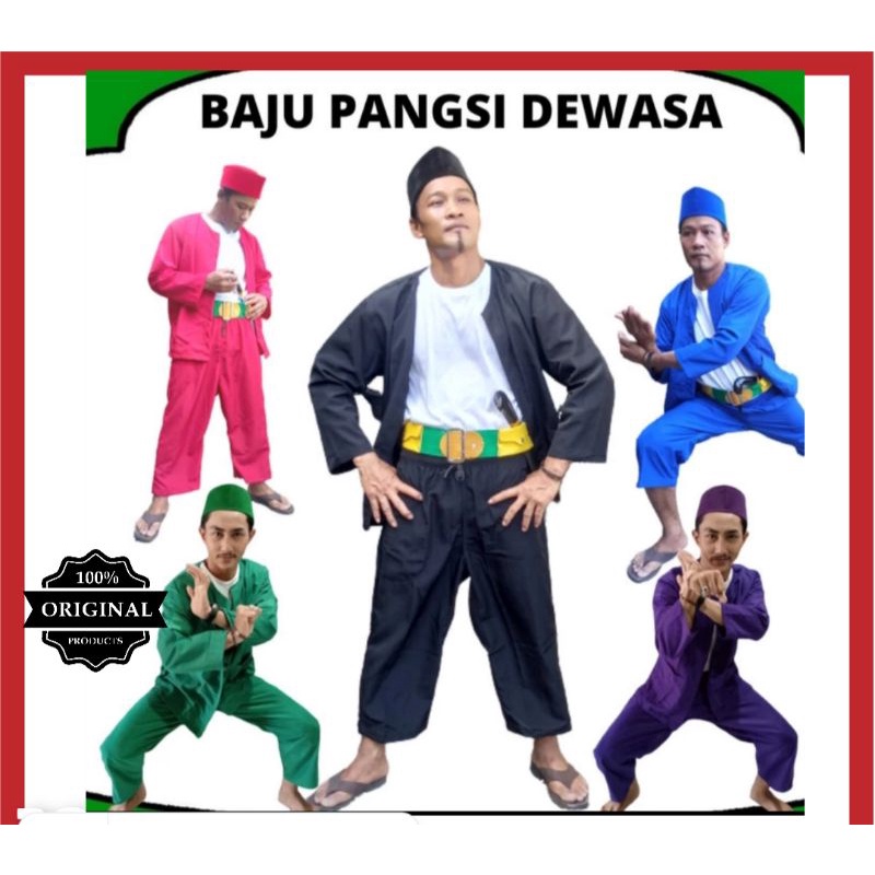 Setelan Baju Pangsi Betawi Anak &amp; Dewasa I Paket Pangsi Betawi