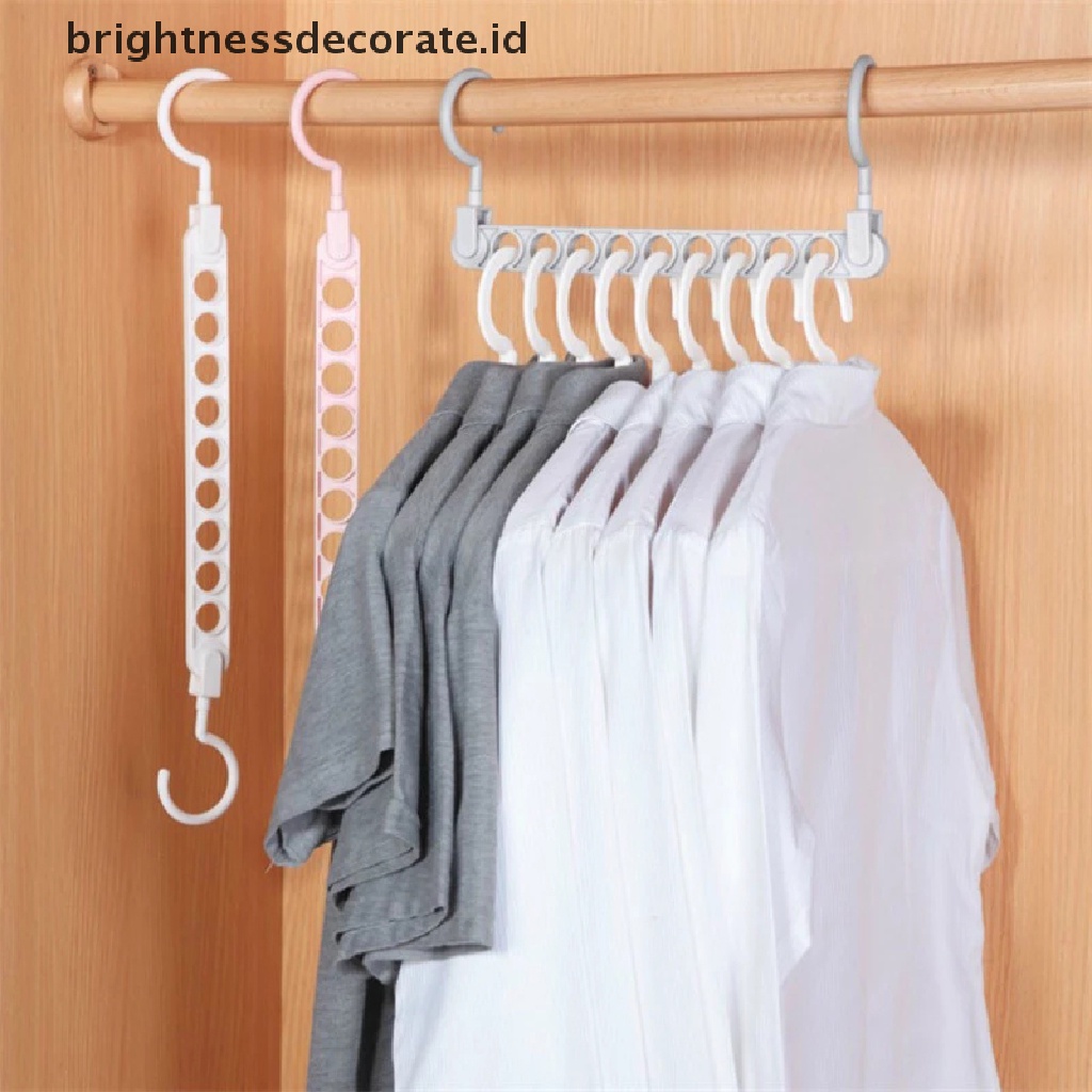 [Birth] Gantungan Baju Ajaib 9lubang Multifungsi folding hanger rotag Gantungan Baju [ID]