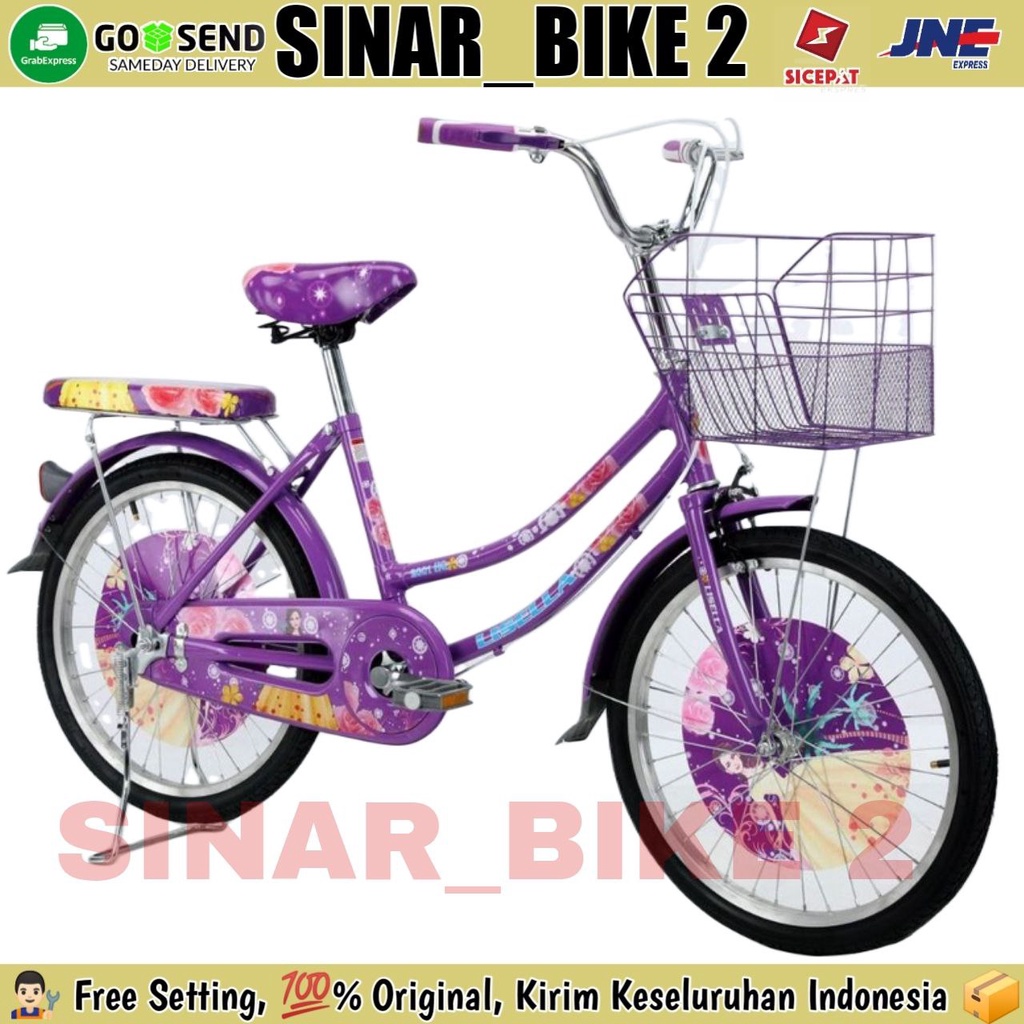 Sepeda Keranjang LISELLA 2002 Ukuran 20 &amp; 24 Inch Remaja Dewasa