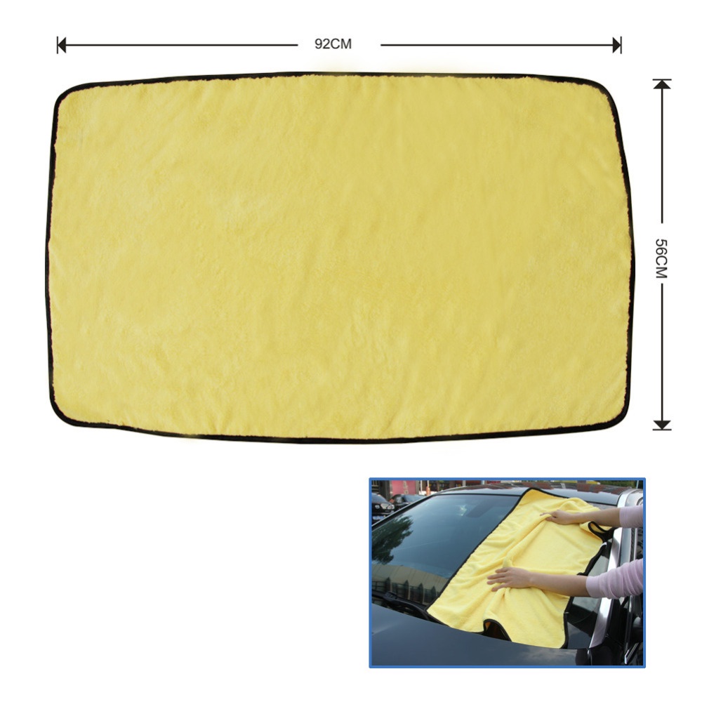 Tirol Handuk Microfiber Lap Pengering Mobil XL 92 x 56 cm - Yellow - H1RS01YL