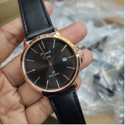 Jam tangan Pria ORIGINAL Alexandre Christie Ac 1032 MD/LD Leather Stainless