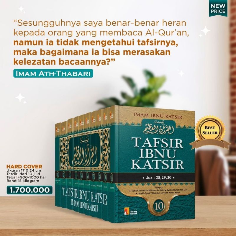 Terjemah Tafsir Ibnu Katsir Iman Ibnu Katsir 10 Jilid Original