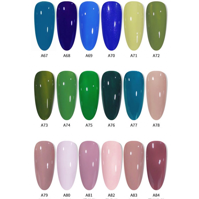 (1-87) ROSE ABOUT Soak Off LED Gel Nail polish / Kutek UV Premium Gel Halal Cat Kuku Polish 7.3 ml KU045