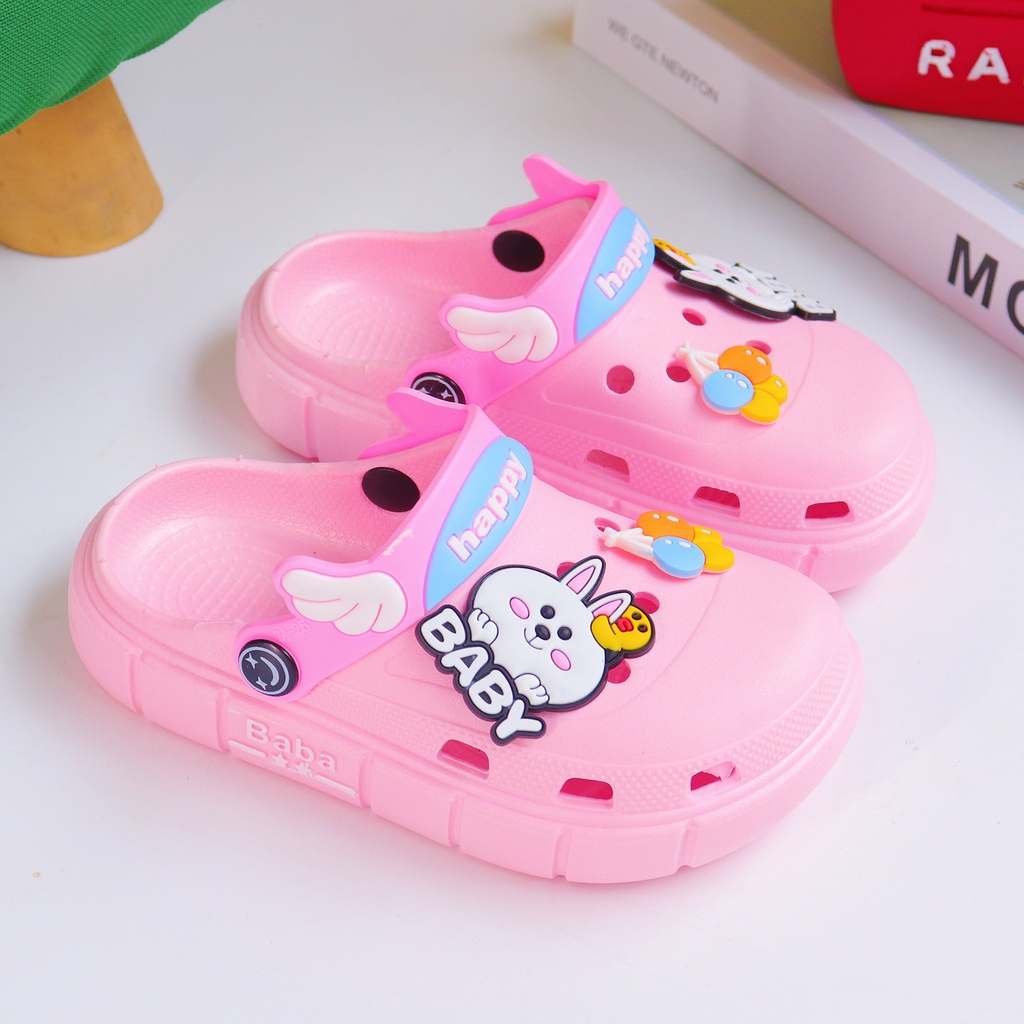 Okaybaby B253 Sendal Sandal Slop Import Anak Laki-laki Perempuan Karakter Lucu