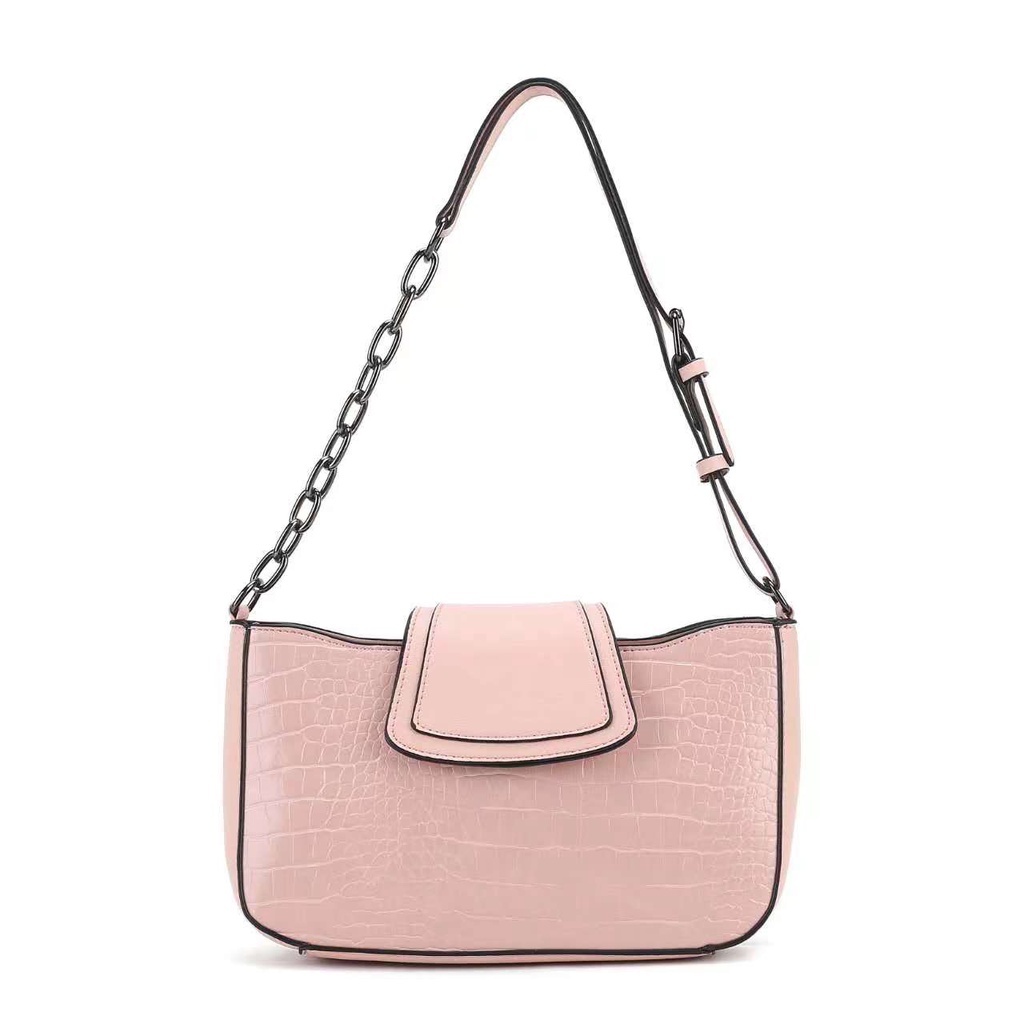 Tas Selempang Wanita shoulderbag Wanita Stradivarius Zipper Flap Magnet Tali kombinasi - 5 Warna #216