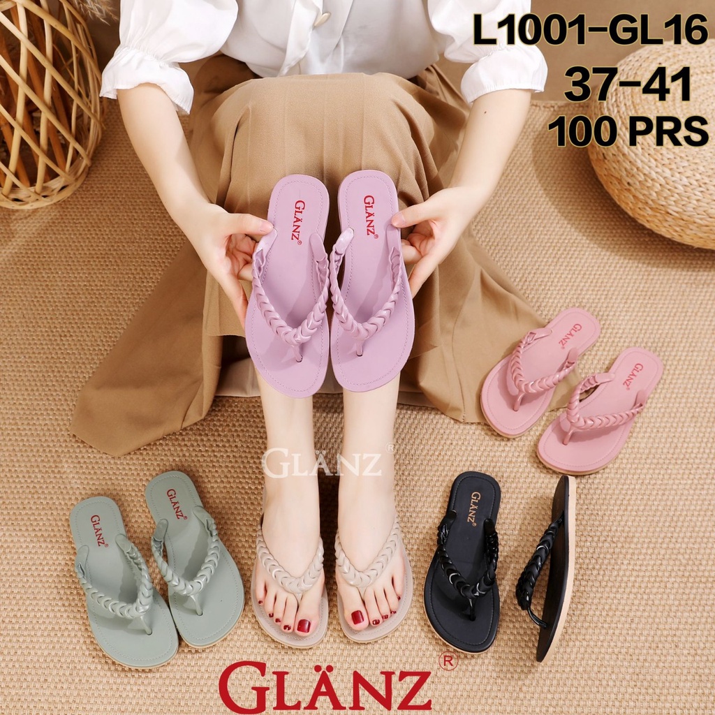 Sandal Selop Wanita Import H Glanzton | Sandal Jelly Selop Motif H Wanita