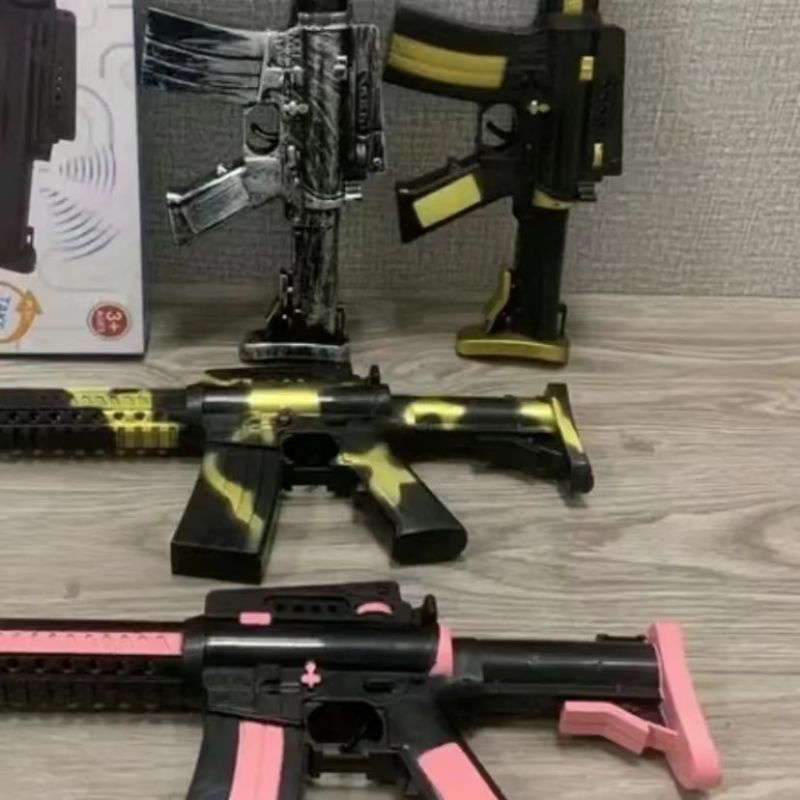 Mainan anak-anak pistol goyang menembak suara baterai suara musik ringan BIGBANG