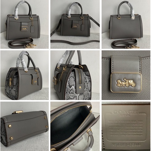 [Instant/Same Day]141  606 CC141 CE606 389 coach Grace Carryall Snakeskin Satchel Women Crossbody Sling Bag shoulder bag hand bag  ttb
