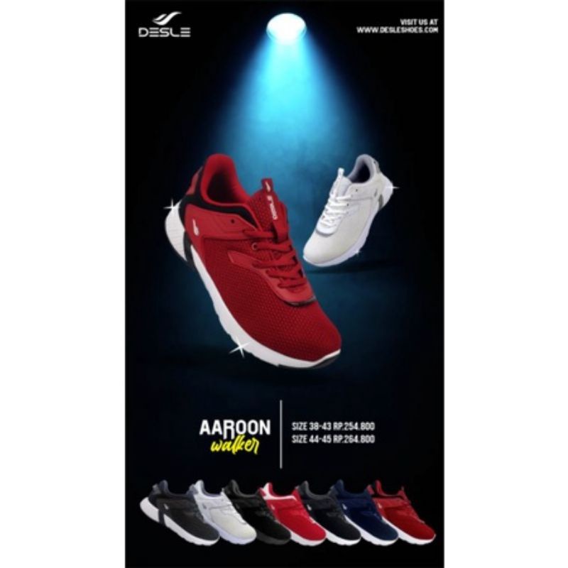 Sepatu pria Running Sneaker Casual Desle Shoes Sport KEVIN  MORGAN ORIGINAL