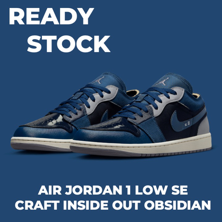 Nike Air Jordan 1 Low SE Craft Inside Out Obsidian Navy