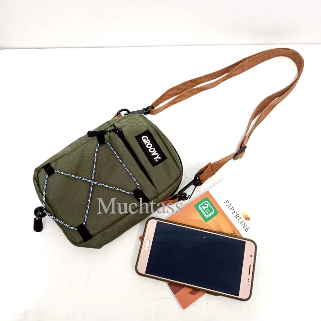 Tas Selempang Pria Travel Pouch Tas Pria Sling Bag Tas Hp 7 inch Tas Murah Tas Kekinian Tas Model Terbaru