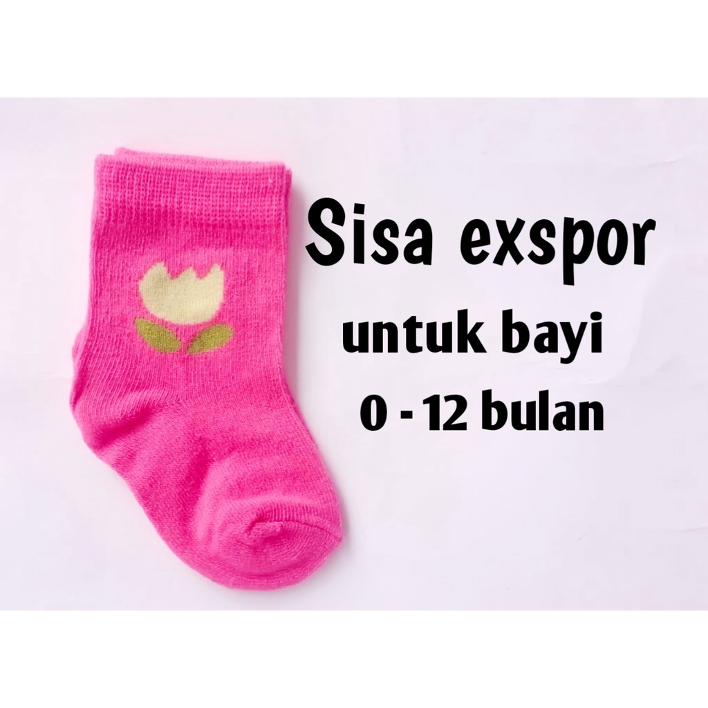 KAOS KAKI BAYI 0 - 12 BLN, KAOS KAKI BAYI LEMBUT DAN HALUS