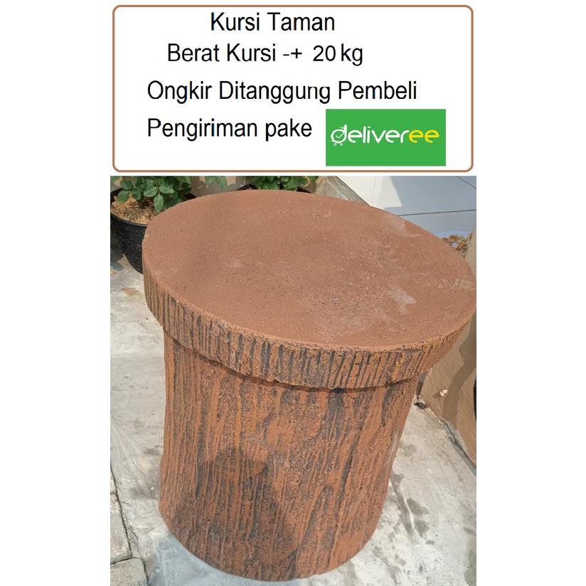 Kursi Taman Minimalis | Kursi Taman Urat Kayu | Bangku Taman Anti Air