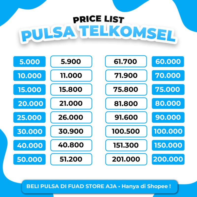 PULSA TELKOMSEL MURAH & TERCEPAT • V2