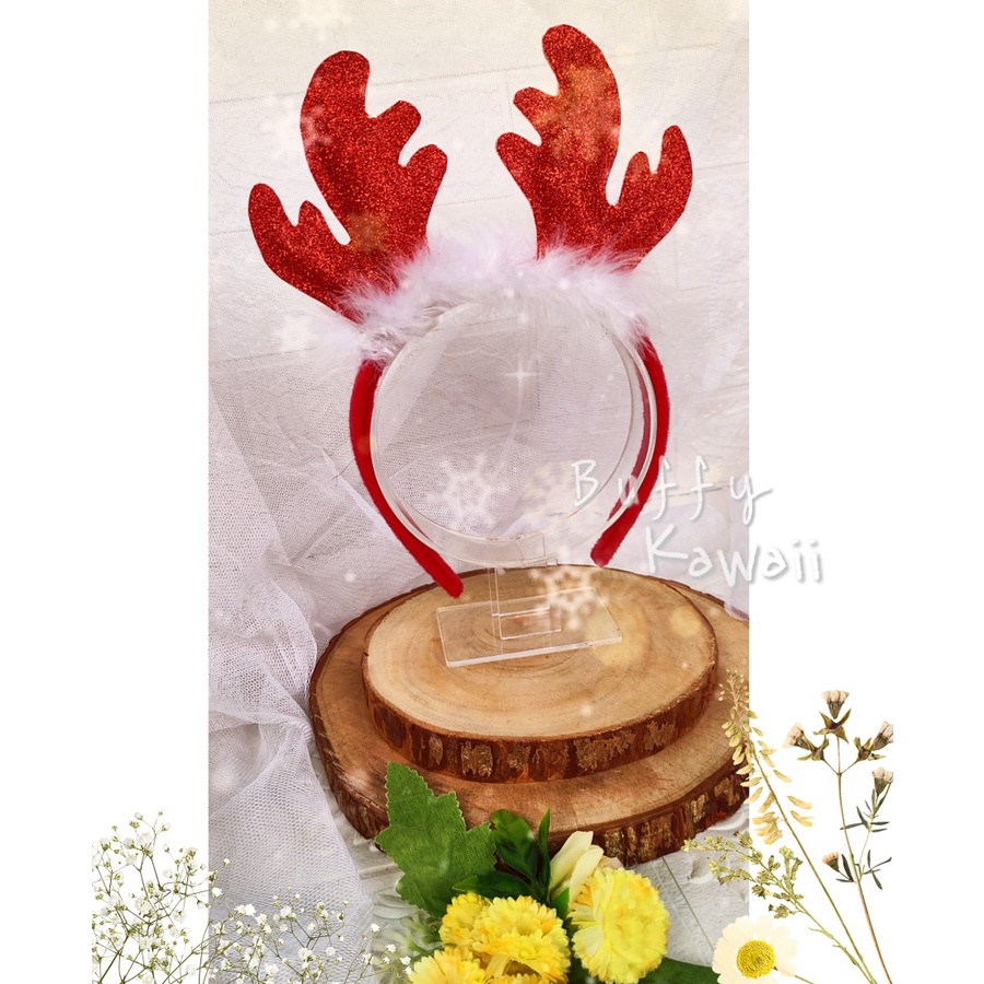 Bando rusa glitter christmas natal santa cosplay new year kawaii lolita fashion