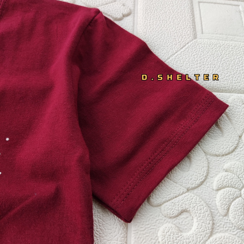 Baju Kaos Distro Anak Maroon Vespa Deadline / D.SHELTER