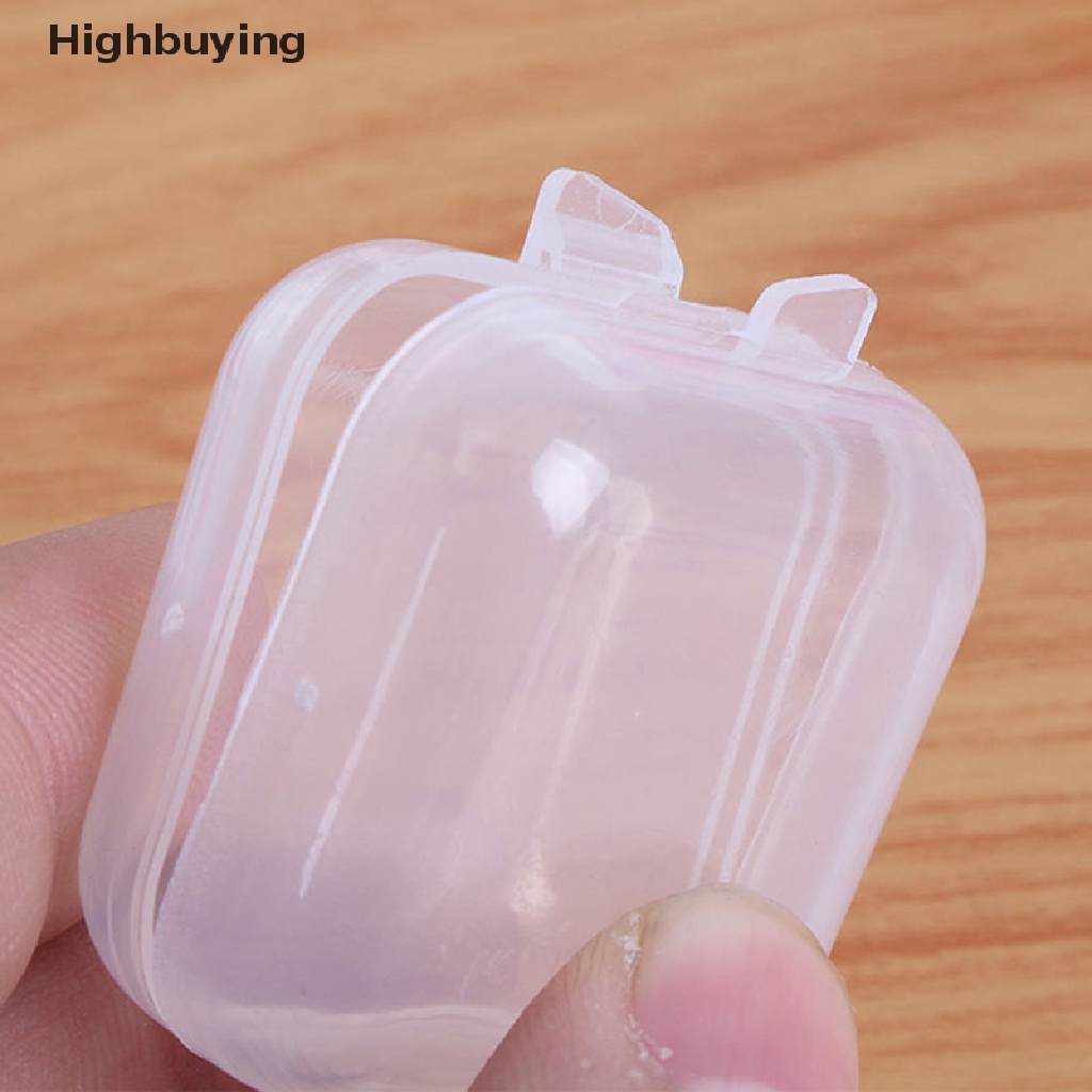 Hbid 10Pcs Square Transparan Jewelry Storage Case Anti-Oksidasi Wadah Kotak Penyimpanan Jewelry Organizer Untuk Anting Cincin Kalung Gelang Glory