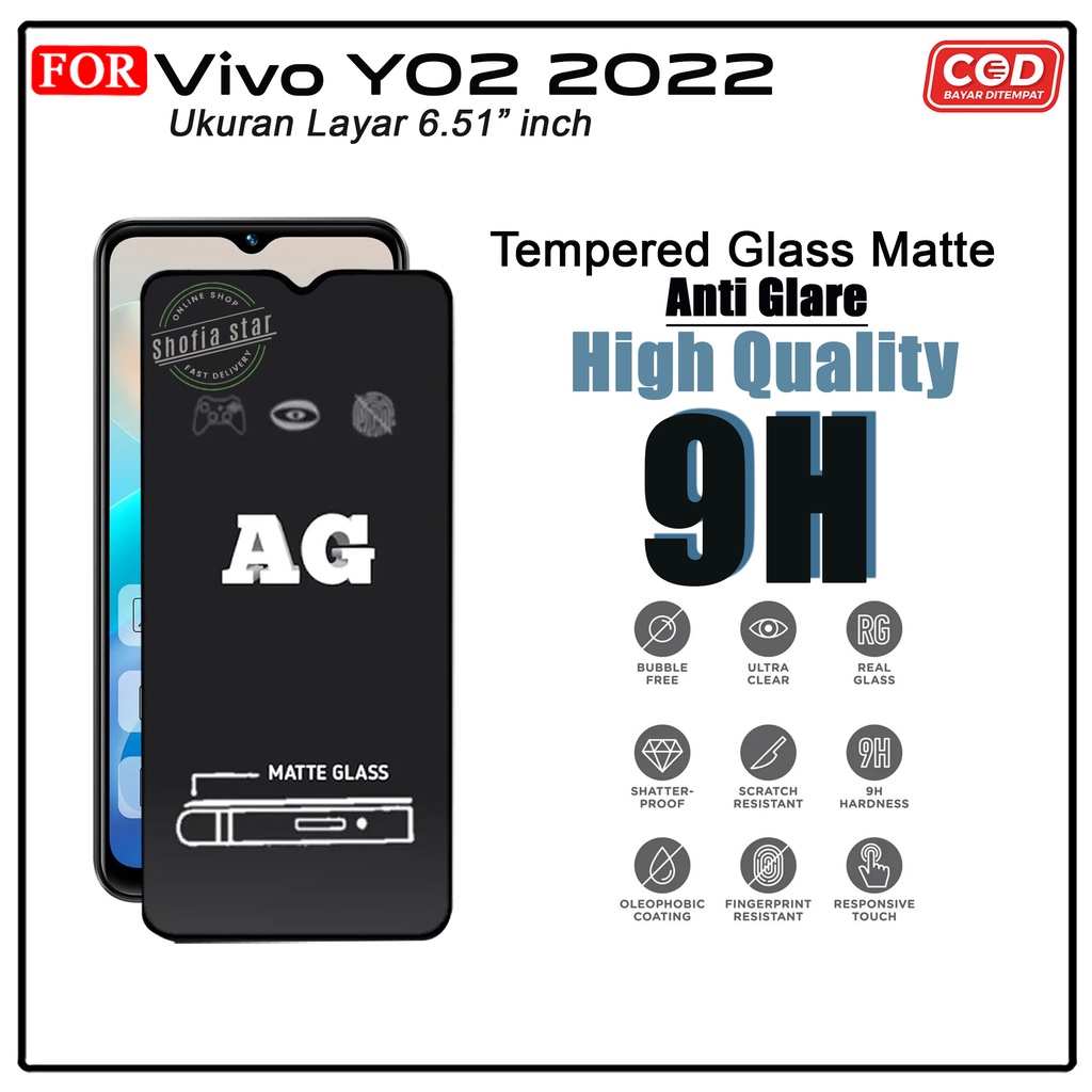 Promo Tempered Glass Ceramic Privacy Vivo Y02 2022 Y01 Y12 Y91 Y30 Y50 Y20 Y15s Anti Gores Anti Spy Full Layar