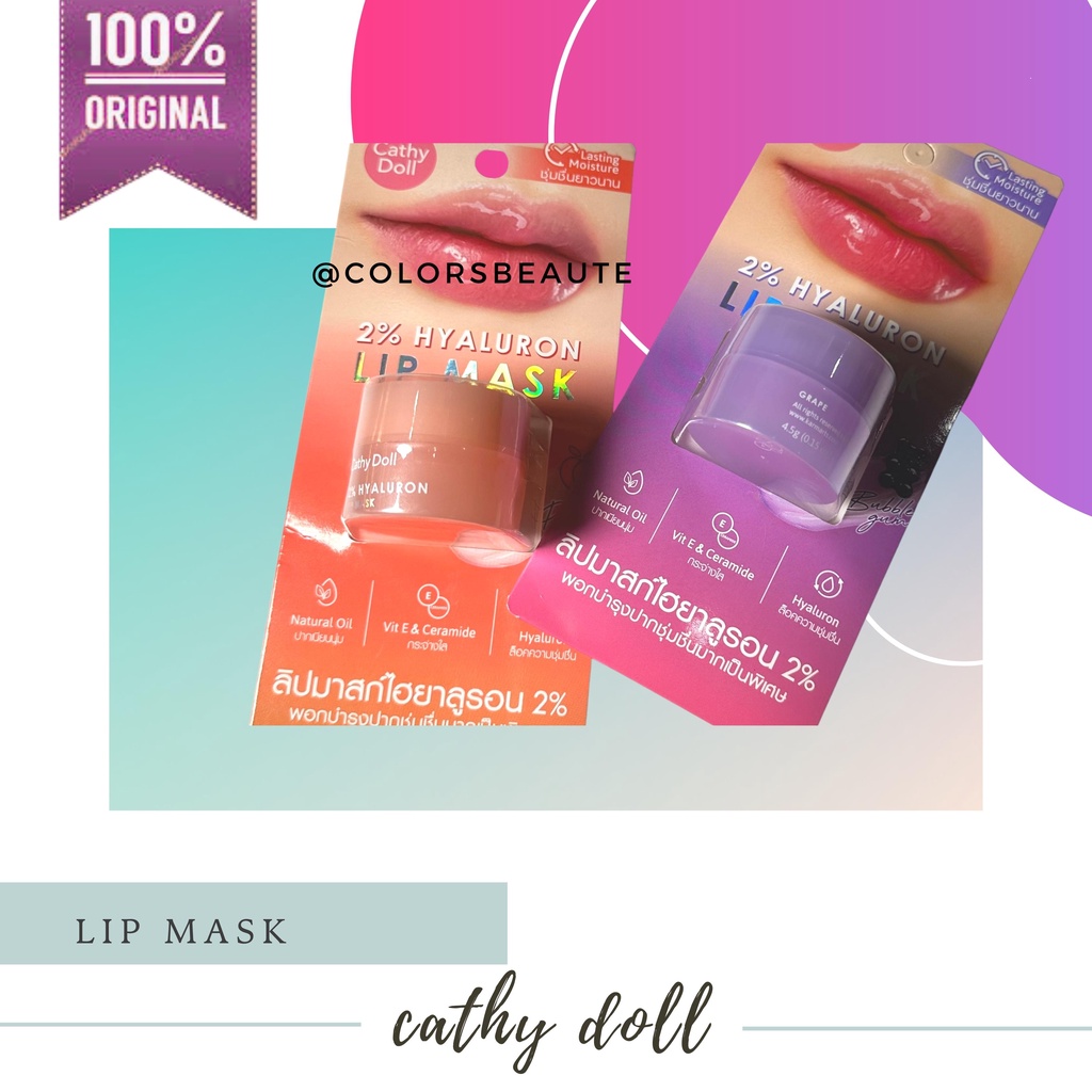 Cathy Doll Lip Mask / Pelembab Bibir / LIP BALM LIPBALM