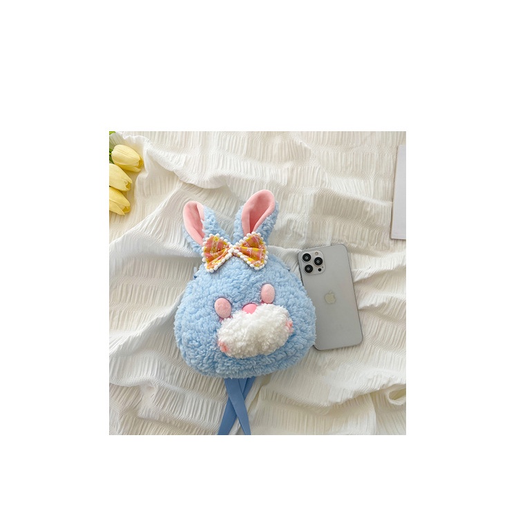 (COD) Tas boneka selempang wanita Iucu kelinci Fashion Motif Kartun Karakter Hewan  Anak &amp; Dewasa