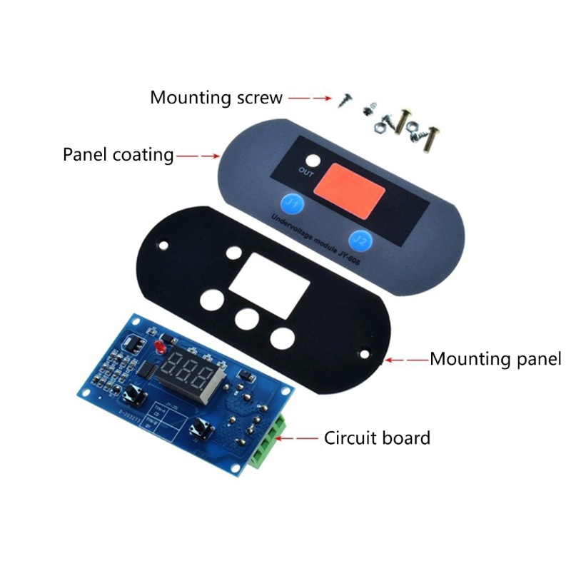 Modul Papan Perlindungan Kontroler Pengisian Baterai BT 12V Undervoltage Low Voltage