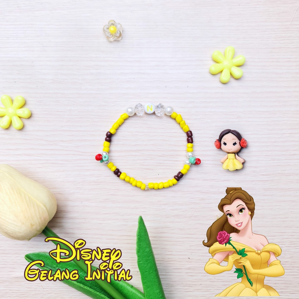 Gelang Manik Princess Free Custom Nama Initial Handmade Mr Nanas