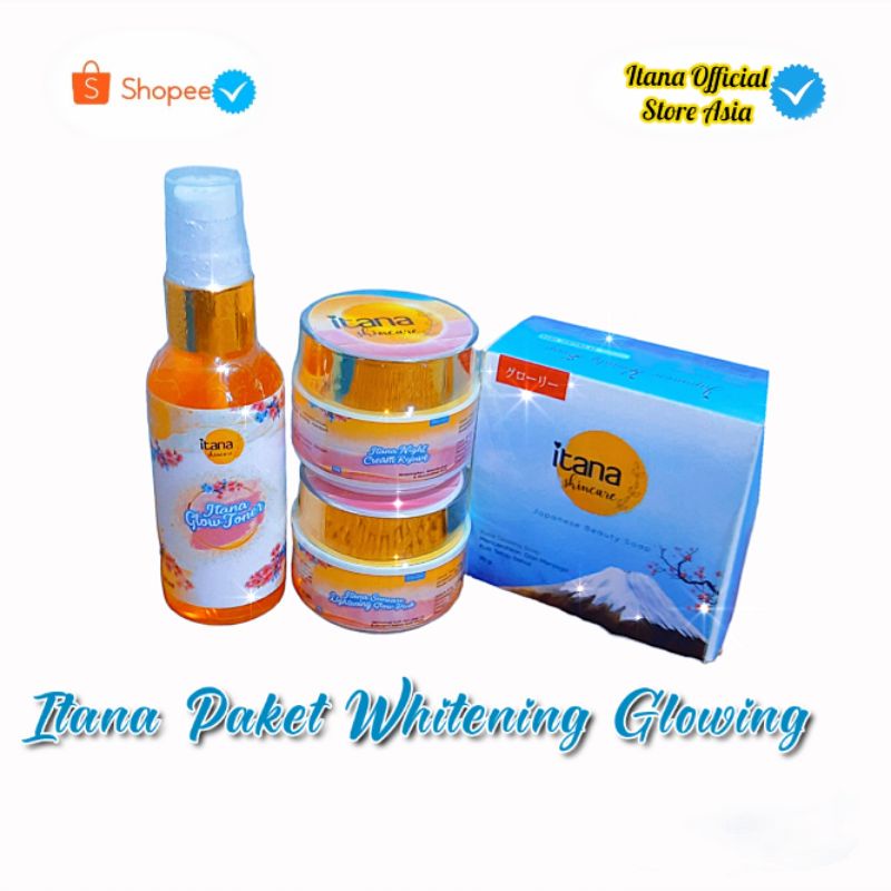 READY NEW PAKET ITANA WHITENING GLOWING BPOM|PAKET ITANA BPOM|PAKET PEMUTIH ITANA