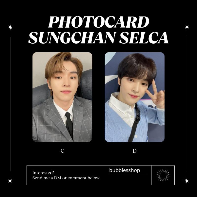 PHOTOCARD UNOFFICIAL SUNGCHAN NCT SELCA