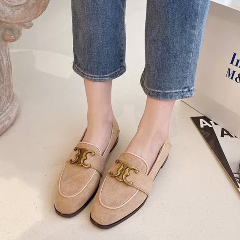 [✅BISA COD] Sepatu Wanita Import Slip on glamour 10786