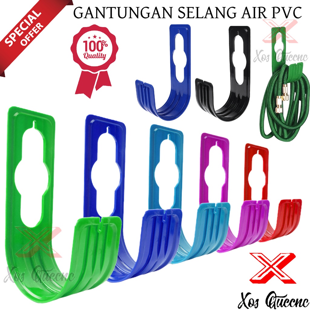 [XOQ] GANTUNGAN SELANG AIR TAMAN PVC / HOSE HANGER / HANGER SELANG AIR / GANTUNGAN SELANG