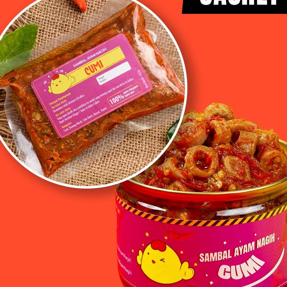 

Sale[KP8]-SAMBAL NAGIH - Sambal Cumi Asin Sachet