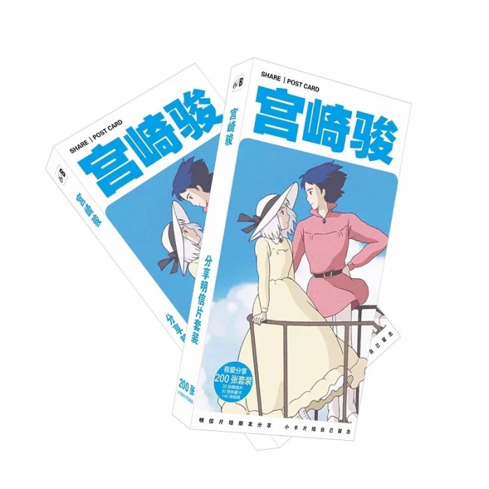 

Card Ghibli Postcard Kartu Pos 200 Pcs Set