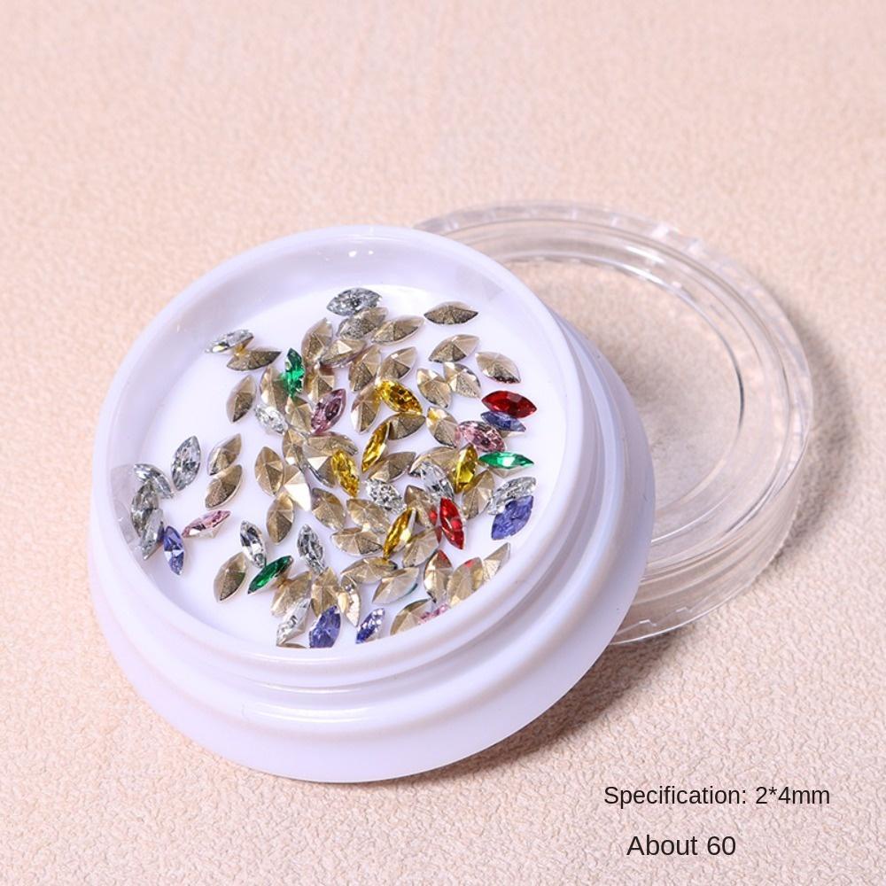 Mxbeauty Profil Nail Art Berlian Imitasi Kreatif Mata Kuda Bor Kuku Fashion Hiasan Kuku Perhiasan Kuku