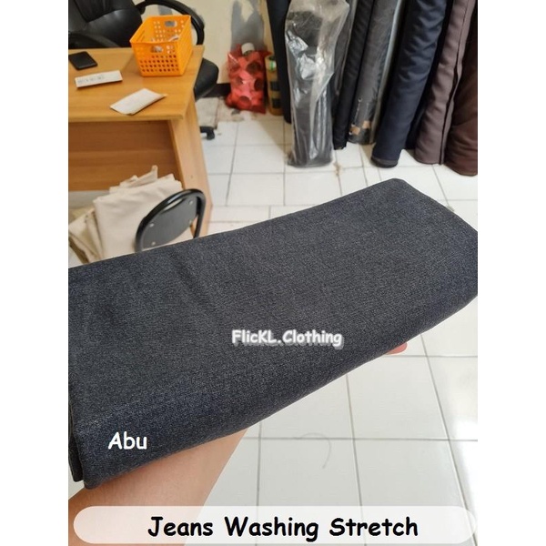 Bahan Kain Jeans Denim Stretch Melar Garment Blitz Bio Washed 1.25M 072