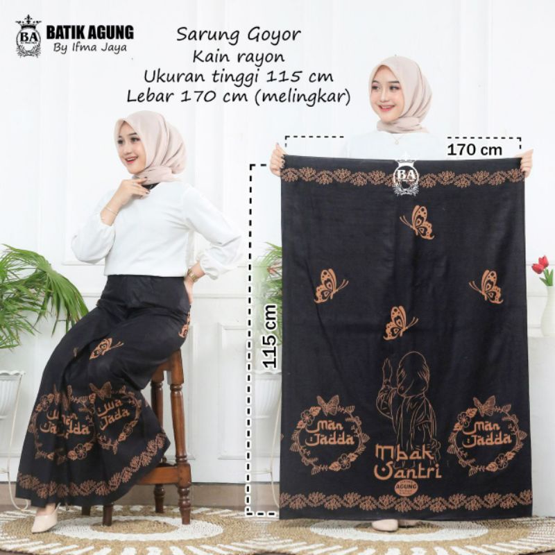 SARUNG BATIK SANTRI WANITA MOTIF BERGAMBAR GROSIR ECER TERMURAH FATKHAN BATIK