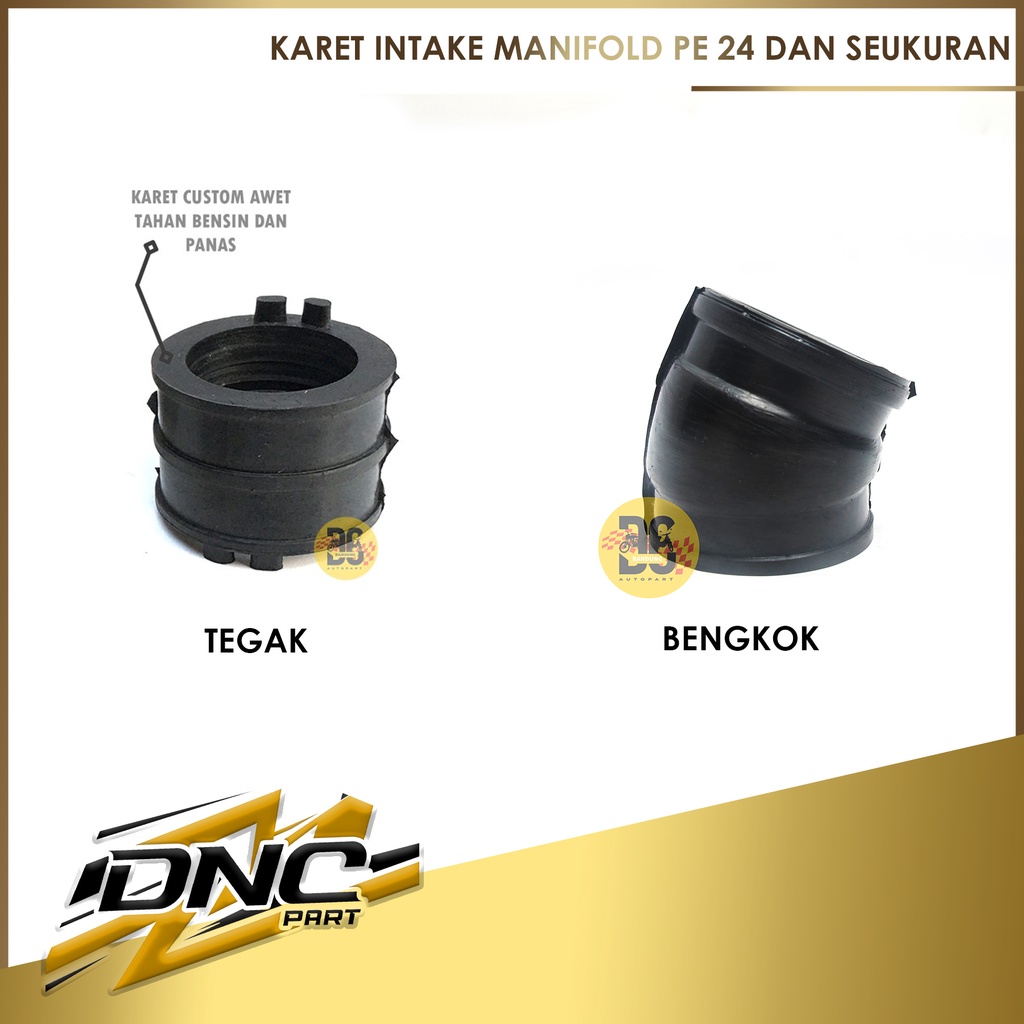 KARET INTAKE MANIPOL KARBURATOR PE24 KARET PE24