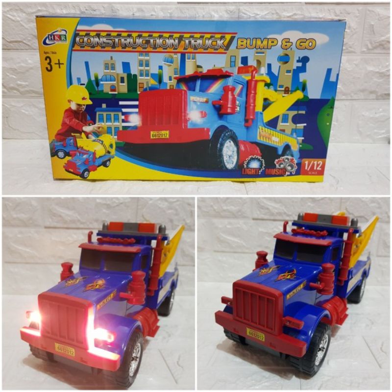 Mainan Mobil Derek Bump N Go - Mainan Mobil Derek Batre