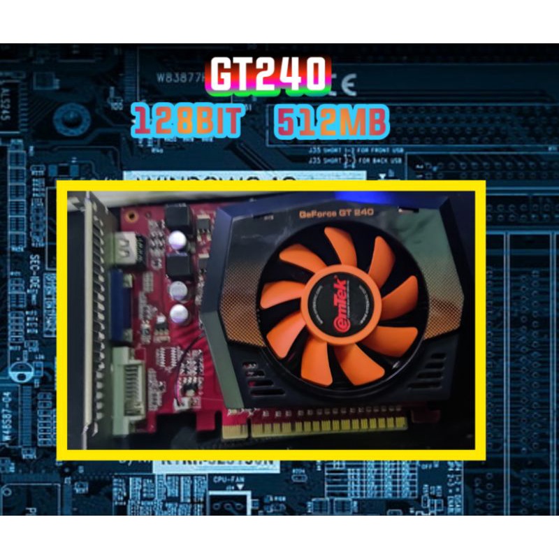 VGA CARD NVIDIA GT 240 128Bit 512Mb GDDR5