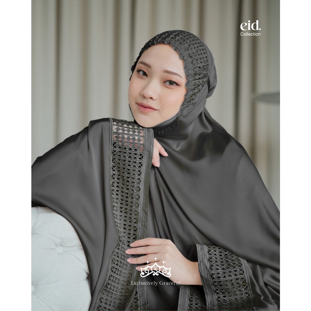 READY ❗❗ TELEKUNG AINUN BY KAZAMI STORE - MUKENA HITAM - MUKENA SILK - MUKENA SUTRA - MUKENA LEBARAN