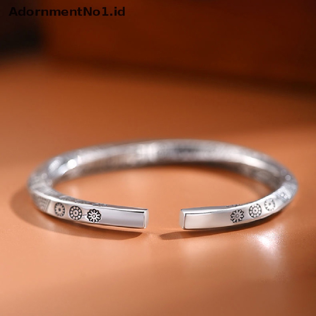 [AdornmentNo1] Vintage Stainless Steel Bangle Untuk Pria Wanita Mobius Memutar Cuff Gelang Unisex Kasual Pulseira Gents Perhiasan Mobius Cincin Totem Gelang [ID]