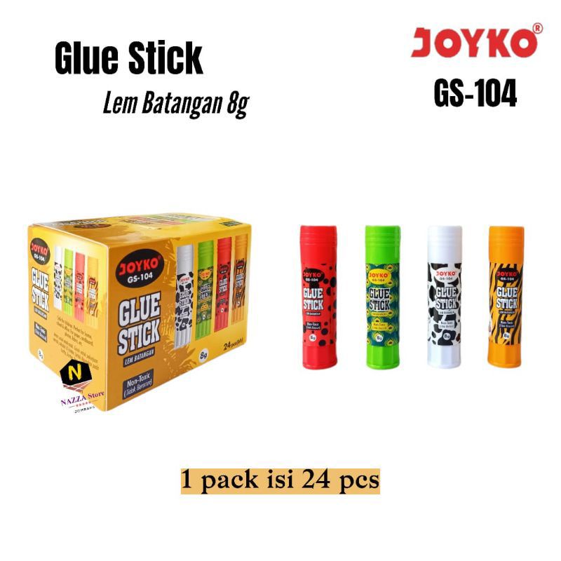 

JOYKO GLUE STICK GS-100 dan GS-104 Lem kertas 8 g